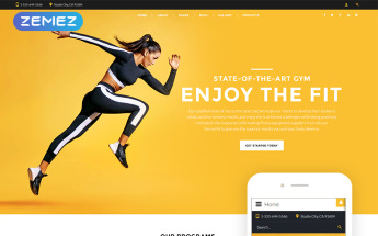 Plantilla Joomla "Fitness and Zoomba studio - Dance Studio Multipage Clean" #77081