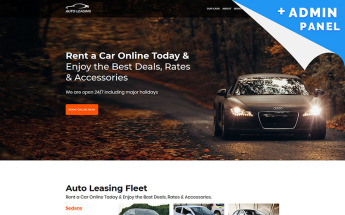 "Car Rental" - адаптивний Шаблон цільової сторінки №77485