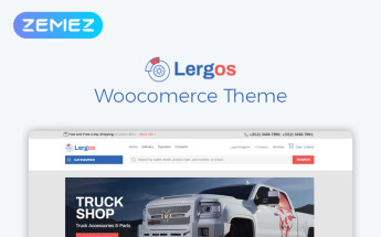 Lergos - Car Spare Parts ECommerce Classic Elementor Tema WooCommerce №78091