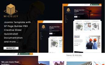 Wickley - Construction, Industry and Factory Joomla Template