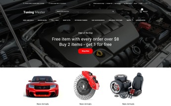 Responsywny szablon OpenCart Tuning Master - Car Tuning Modern #78472