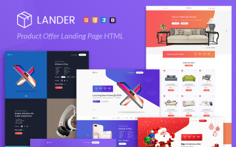 Lander Product Offer Landing Page Template