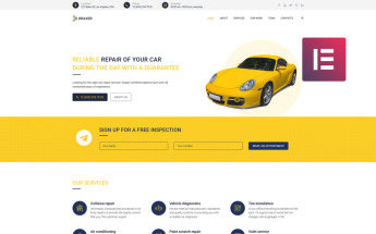 Responsywny motyw WordPress Draxer - Car Repair Multipurpose Minimal Elementor #78526