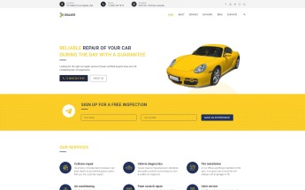 Reszponzív Draxer - Car Repair Multipurpose Minimal Elementor WordPress sablon 78526