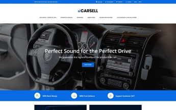 "Carsell - Car Audio Multipage Clean" thème OpenCart adaptatif #78832