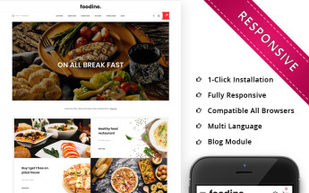 Responsywny szablon OpenCart Foodine - The Pizza Shop #78812