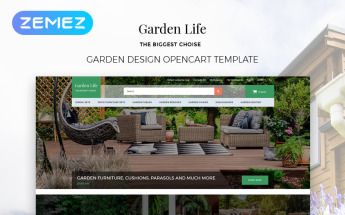 "Garden Life - Garden Design eCommerce Modern" thème OpenCart adaptatif #79034
