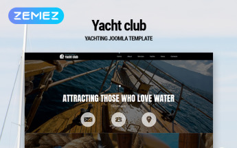 "Yacht club - Yachting Multipage Modern" thème Joomla adaptatif #79178