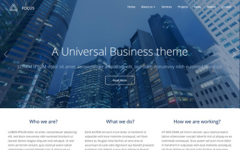 Focus Responsive Multi-Purpose Drupal Template