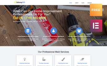 JohnnyGo Lite - Multipurpose Home Services Elementor WordPress Theme
