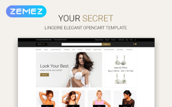 Your Secret - Lingerie Multipage Elegant OpenCart Template