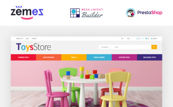 ToysStore - Kids Play Games Store Clean Bootstrap PrestaShop Theme