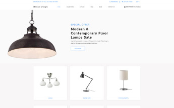 Beam of Light - Lighting & Electricity Multipage Clean Shopify Theme