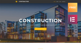 Contractor lite - Architecture & Construction Company Elementor WordPress Theme