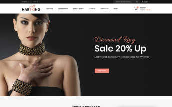 Modello PrestaShop #79874 "Hartking - Jewelry Shop"