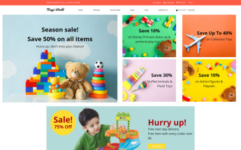 Tema Shopify "Magic World - Toys Store Clean" #79858