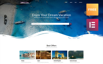 "Tourizto lite - Travel Company Elementor" - адаптивний WordPress шаблон №79863