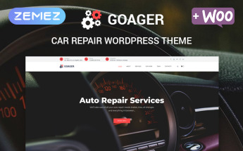 Responsywny motyw WordPress Goager - Auto Repair ECommerce Modern Elementor #80169