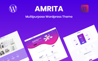 Template WordPress Responsive #80140 "Amrita Multipurpose Business"