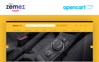 Stereo Truck - Car Audio E-commerce Clean OpenCart Template