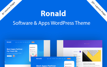 Responsive Ronald - Software & App Landing Wordpress #80975