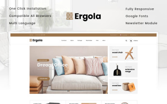 Ergola - Furniture Store OpenCart Template