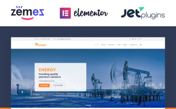 WordPress Theme namens "Provem - Reliable And Solid Energy" #81339