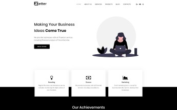 Zetter - Business Multipurpose Black&White Elementor №81610