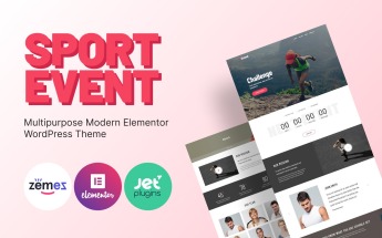"Granul - Sport Event Multipurpose Modern Elementor" - адаптивний WordPress шаблон №81702