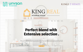 "King Real - Architecture and Interior Design" thème WordPress adaptatif #81870
