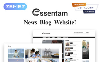 Essentam - News Blog Multipurpose Classic WordPress Theme