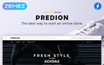 Magento Theme namens "Predion - eCommerce Simple Shoe Store" #82297