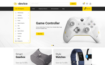 "E-Device - Multipurpose Stencil" - адаптивний BigCommerce Theme №82353