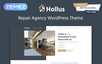 Reszponzív Hollus - Repair Services Multipurpose Modern Elementor WordPress sablon 82484