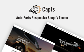 Modello Shopify Responsive #82547 "Capts - Auto Parts Responsive"
