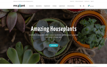 Tema PrestaShop Responsive #82551 "MrPlant - Multi Purpose Store"