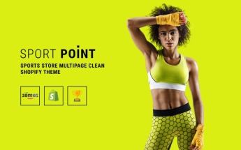 Template Shopify Responsive #82576 "Sport Point - Sports Store Multipage Clean"