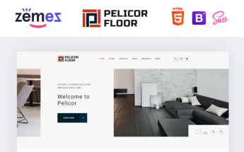 Reszponzív Pelicor Floor - Flooring Services Multipage HTML5 Weboldal sablon 82723