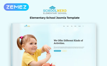 School Nerd - Elementary School Multipage Modern Joomla Template