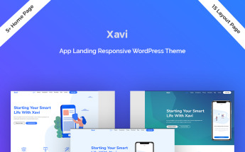Responsive Xavi - App Landing Wordpress #83234