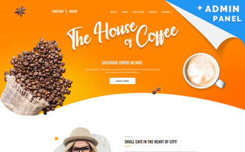 Responsywny szablon Landing Page Cortado House - Cafe #83333