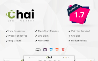 "Chai Stall Store" Responsive PrestaShop Thema №83415