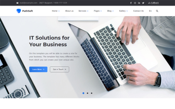 PathSoft - IT Solutions for Your Business Services Template Web №83414
