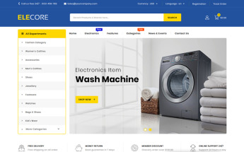Responsywny szablon PrestaShop Elecore - Electronics Store #83670