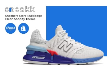 Sneakk - Fashion Store Multipage Clean Shopify Theme