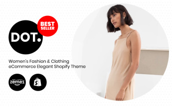 DOT. - Women's Fashion & Clothing eCommerce Elegant Shopify Theme