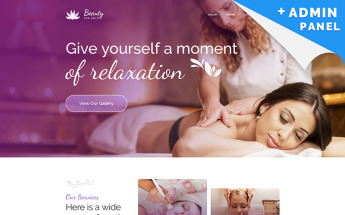 Landing Page Template namens "Beauty - Spa Center" #83887