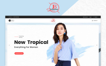 OpenCart Vorlage namens "JB Collection Fashion" #83800