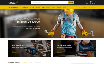 Reszponzív ToolsArts - Power Tools Store PrestaShop sablon 83889