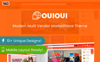 "OuiOui - Multi Vendor MarketPlace" Responsive WooCommerce Thema №84419